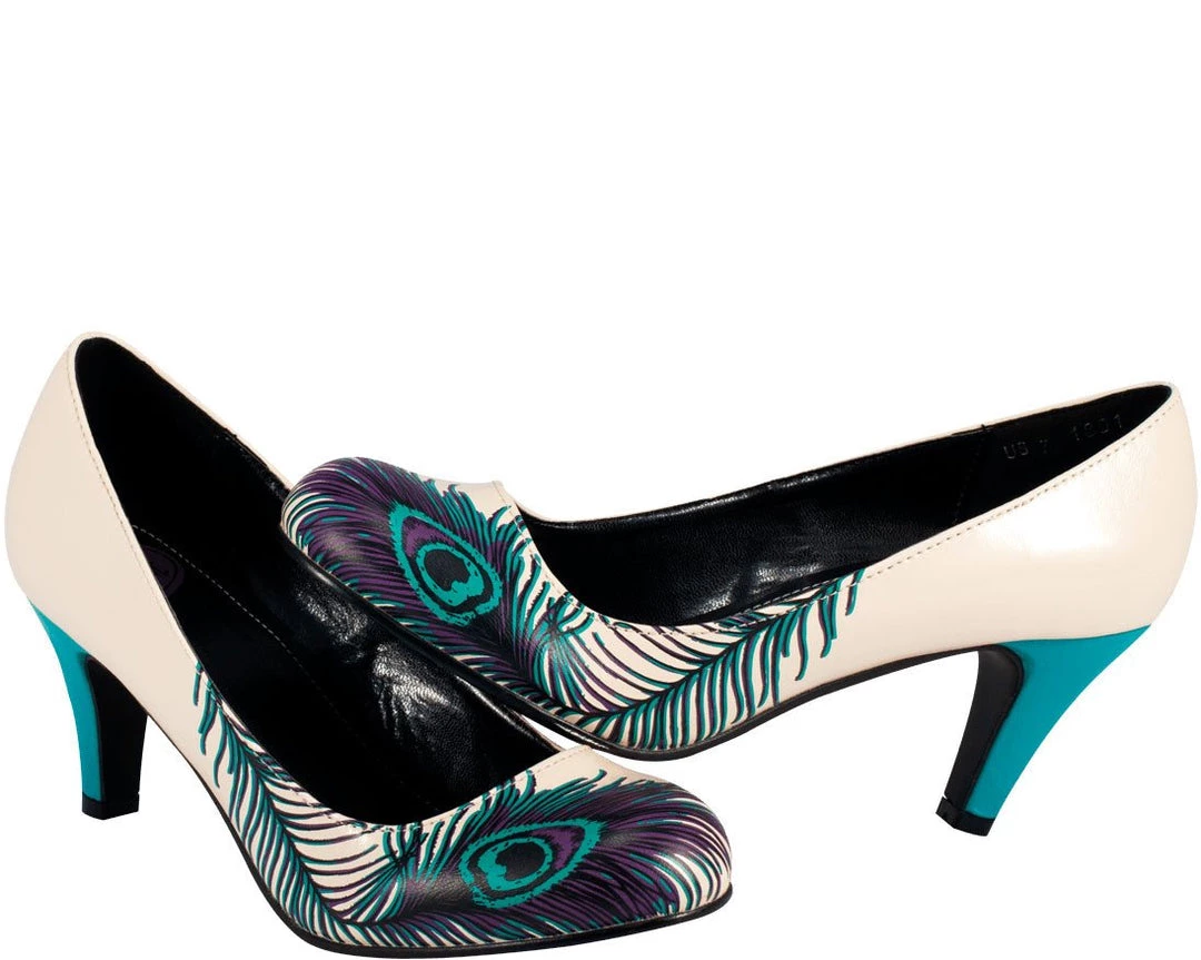 A7828L Peacock Feather Anti-pop Heel 3 A7828L Peacock Feather Anti-pop Heel