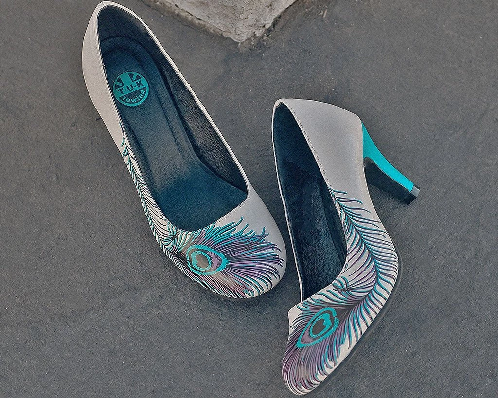 A7828L Peacock Feather Anti-pop Heel 6 A7828L Peacock Feather Anti-pop Heel