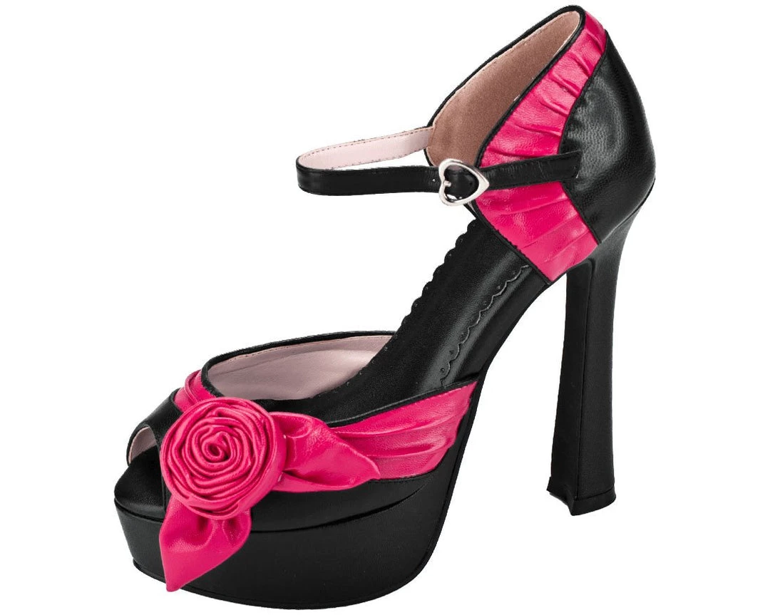 A7983L Womens Hot Rose Heels - *FINAL SALE/NON-RETURNABLE 1 A7983L Womens Hot Rose Heels - *FINAL SALE/NON-RETURNABLE