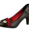 A8173L Womens Polka Dot Kitty Heel