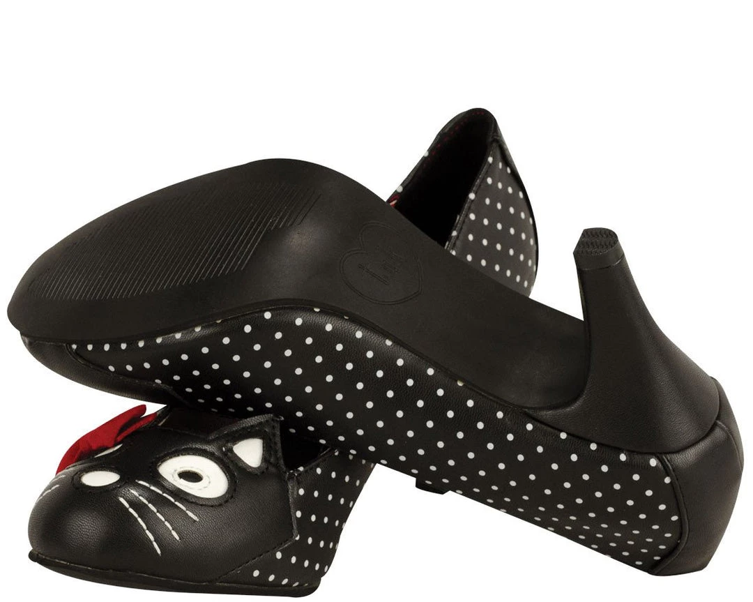 A8173L Womens Polka Dot Kitty Heel 3 A8173L Womens Polka Dot Kitty Heel