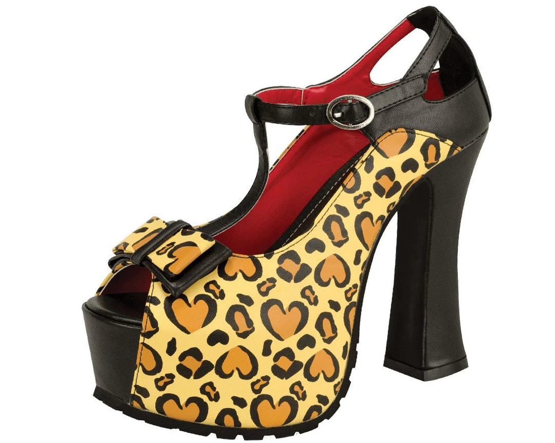 A8190L Heels Heart Leopard Super Platform - *FINAL SALE/NON-RETURNABLE 1 A8190L Heels Heart Leopard Super Platform - *FINAL SALE/NON-RETURNABLE