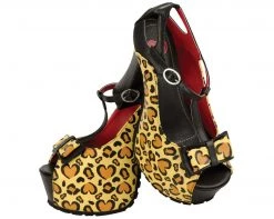 A8190L Heels Heart Leopard Super Platform - *FINAL SALE/NON-RETURNABLE