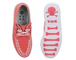 A8488 Coral Twill T.U.K. VIVA Creepers - *FINAL SALE/NON-RETURNABLE Womens 6 A8488 Coral Twill T.U.K. VIVA Creepers - *FINAL SALE/NON-RETURNABLE Womens