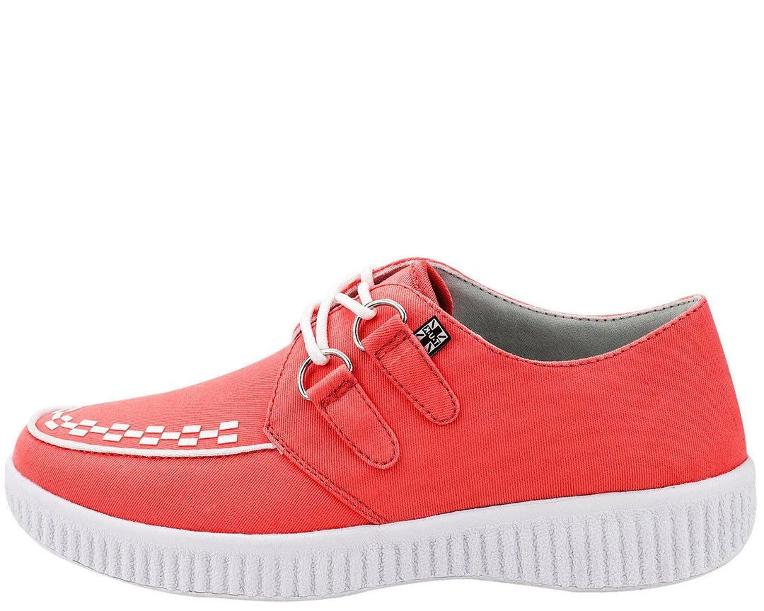 A8488 Coral Twill T.U.K. VIVA Creepers - *FINAL SALE/NON-RETURNABLE Womens 4 A8488 Coral Twill T.U.K. VIVA Creepers - *FINAL SALE/NON-RETURNABLE Womens