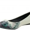 A8570L Womens Peacock Feather Flats *ALL ITEMS FINAL SALE/NON-RETURNABLE*