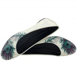 A8570L Womens Peacock Feather Flats *ALL ITEMS FINAL SALE/NON-RETURNABLE*