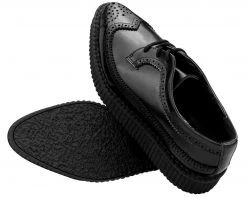 A8644 Womens Classic Pointed Wingtip Creepers 8 A8644 Womens Classic Pointed Wingtip Creepers