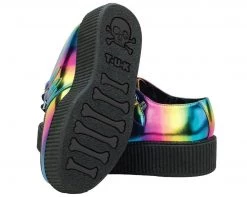 A8647 Vegan Rainbow Metallic Viva Mondo Creepers Womens