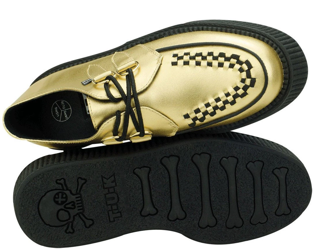 A8648 Metallic Gold Creepers 4 A8648 Metallic Gold Creepers