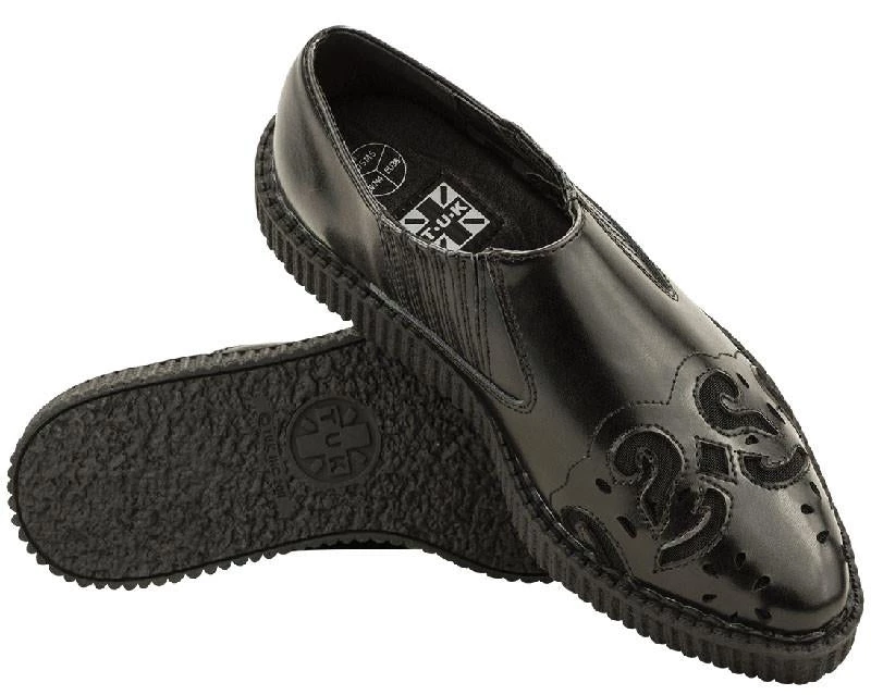 A8836 Womens Cut Out Pointed Creepers 3 A8836 Womens Cut Out Pointed Creepers