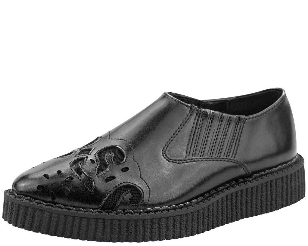 A8836 Womens Cut Out Pointed Creepers 1 A8836 Womens Cut Out Pointed Creepers