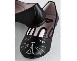 A8895L Black Bunny Flat *ALL ITEMS FINAL SALE/NON-RETURNABLE*