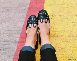 A8895L Black Bunny Flat *ALL ITEMS FINAL SALE/NON-RETURNABLE*