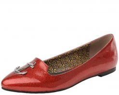 A8936L Womens Anchor Patent Flat - *FINAL SALE/NON-RETURNABLE