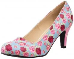 A9010L Womens Floral Mix Heel - *FINAL SALE/NON-RETURNABLE