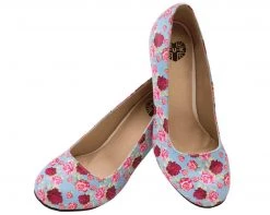 A9010L Womens Floral Mix Heel - *FINAL SALE/NON-RETURNABLE
