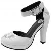 A9023L Womens White Western Starlet Heels
