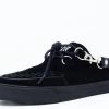 A9853 Womens Black Suede VLK Mule Sneaker