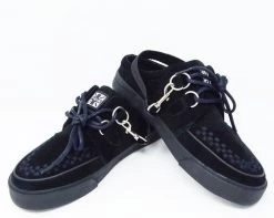 A9853 Womens Black Suede VLK Mule Sneaker