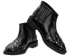 A9162 Black Studded Jam Boot Womens