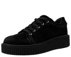 T.U.K. Footwear Outlet store 35 A9173 Black Wingtip Casbah Creeper
