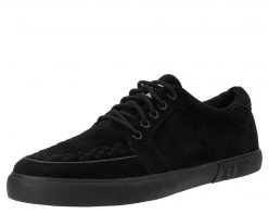 A9184 Black Suede No-Ring VLK Sneaker Womens