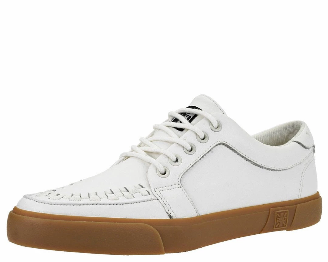 A9185 White Leather No-Ring VLK Sneaker Womens 1 A9185 White Leather No-Ring VLK Sneaker Womens