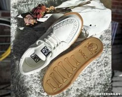 A9185 White Leather No-Ring VLK Sneaker Womens 17 A9185 White Leather No-Ring VLK Sneaker Womens