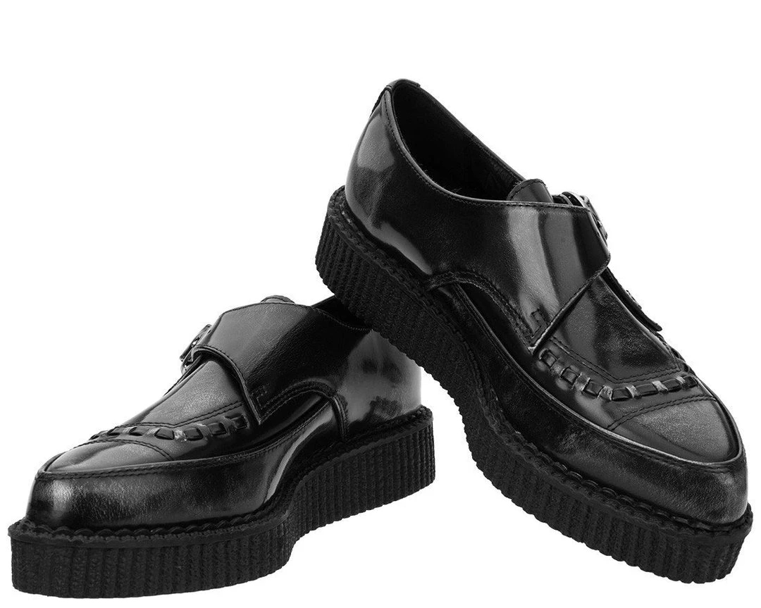 A9198 Womens Grey Rub Off Pointed Creeper 2 A9198 Womens Grey Rub Off Pointed Creeper