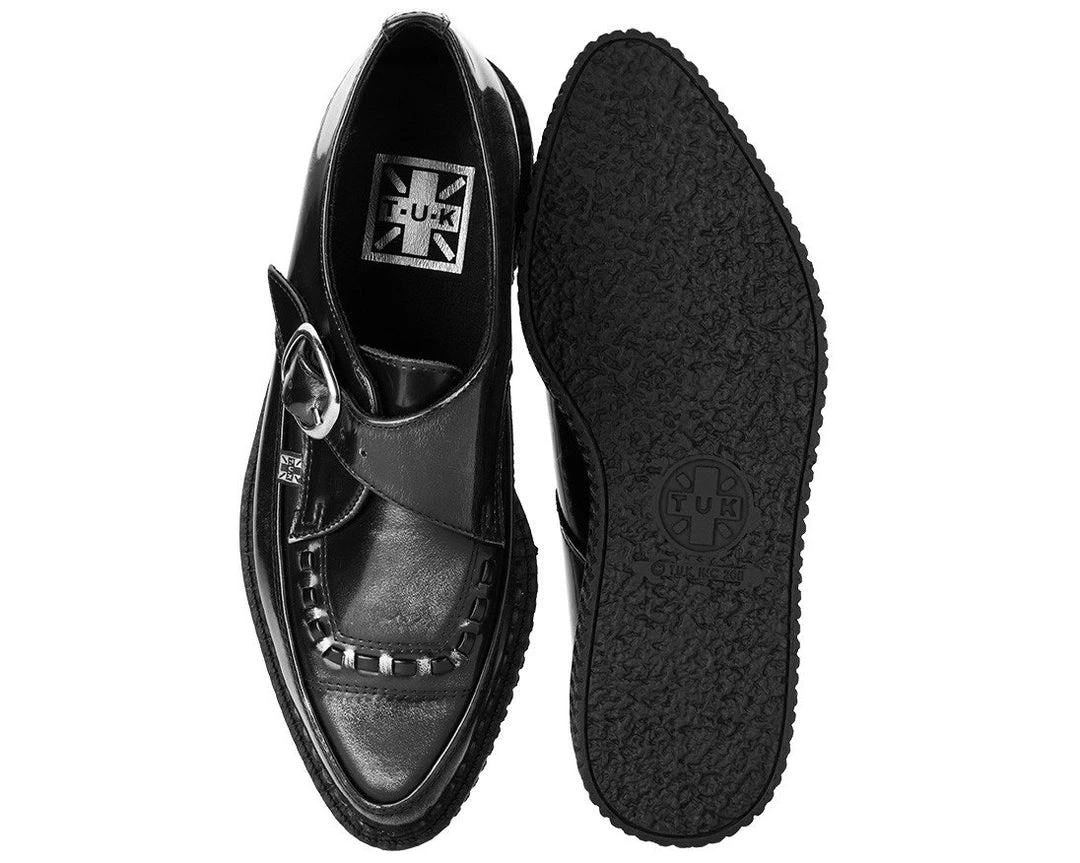 A9198 Womens Grey Rub Off Pointed Creeper 4 A9198 Womens Grey Rub Off Pointed Creeper