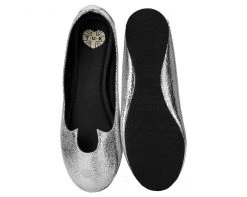 A9205L Womens Silver Crackle Sophistakitty Flat 8 A9205L Womens Silver Crackle Sophistakitty Flat