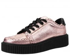 A9223 Rose Gold Wingtip Casbah Creeper