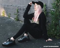 A9224 Womens Graphite Casbah Creeper