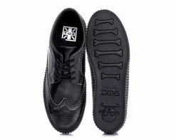A9248 Mens Black Rub Off EZC Brogue Shoes