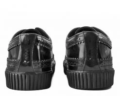 A9248 Mens Black Rub Off EZC Brogue Shoes