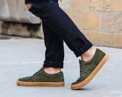 A9255 Olive Suede EZC Shoes