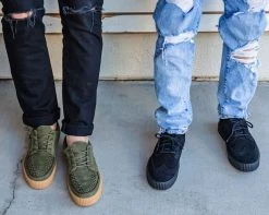 A9255 Olive Suede EZC Shoes