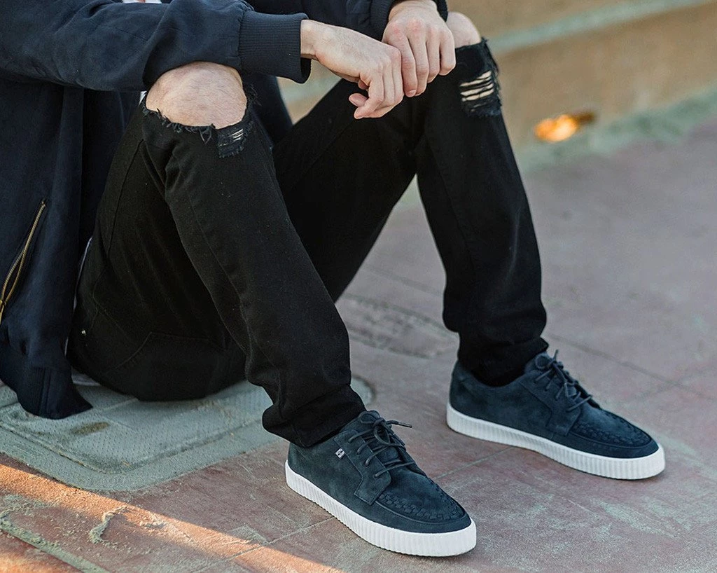 A9256 Navy Suede EZC Shoes 6 A9256 Navy Suede EZC Shoes