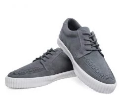 A9257 Grey Suede EZC Shoes Mens