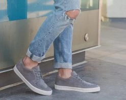 A9257 Grey Suede EZC Shoes Mens