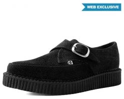 A9270 Black Stingray Pointed Buckle Creeper