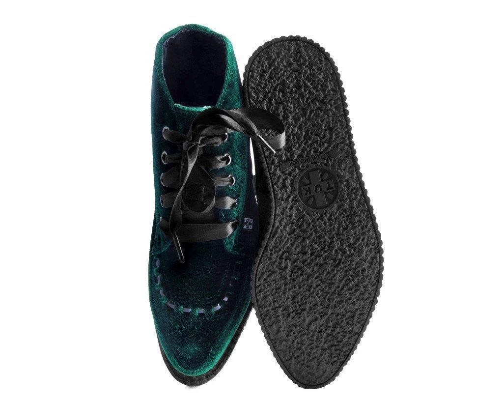 A9271 Emerald Velvet Pointed Boot Womens 4 A9271 Emerald Velvet Pointed Boot Womens