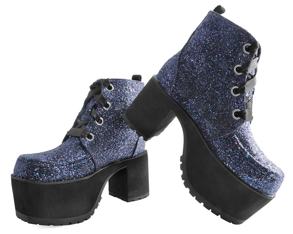 A9274L Black Jewels Glitter Nosebleed Boot Womens 2 A9274L Black Jewels Glitter Nosebleed Boot Womens