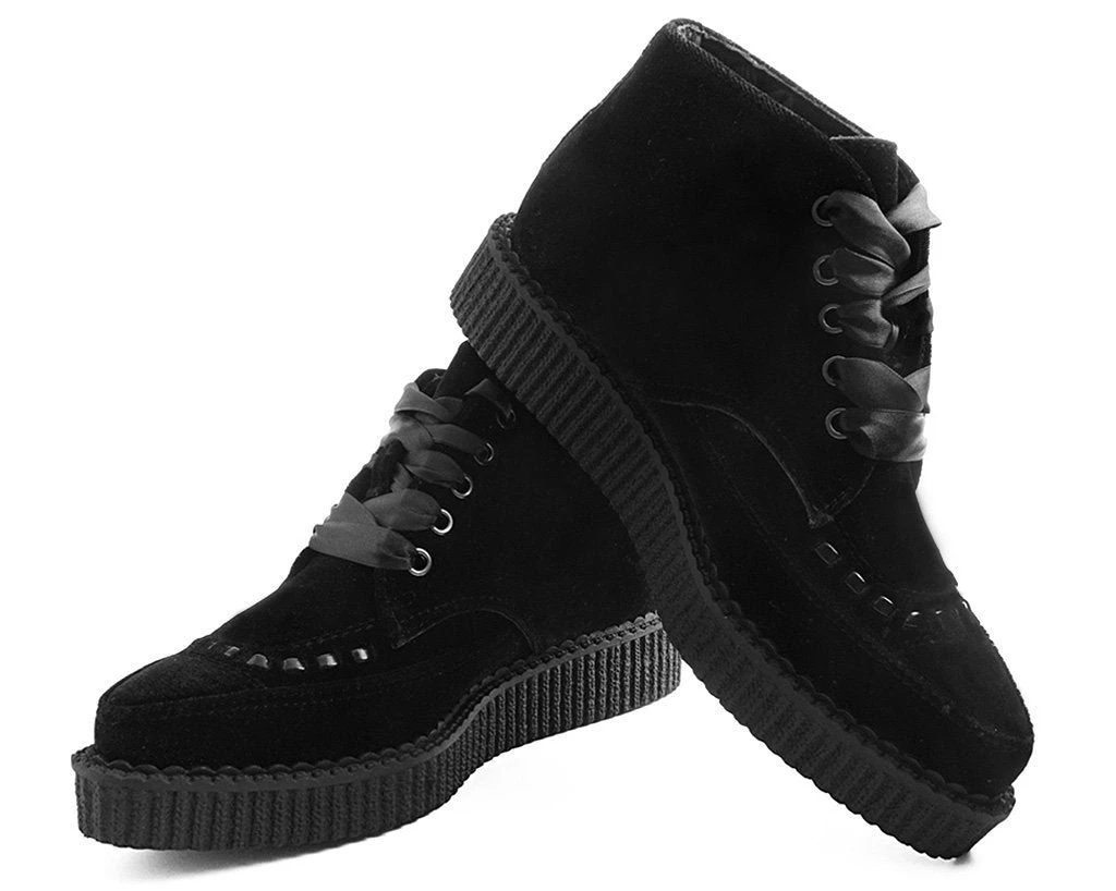 A9307 Womens Black Velvet Pointed Boot 2 A9307 Womens Black Velvet Pointed Boot