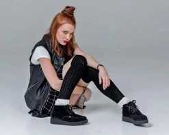 A9307 Womens Black Velvet Pointed Boot 10 A9307 Womens Black Velvet Pointed Boot