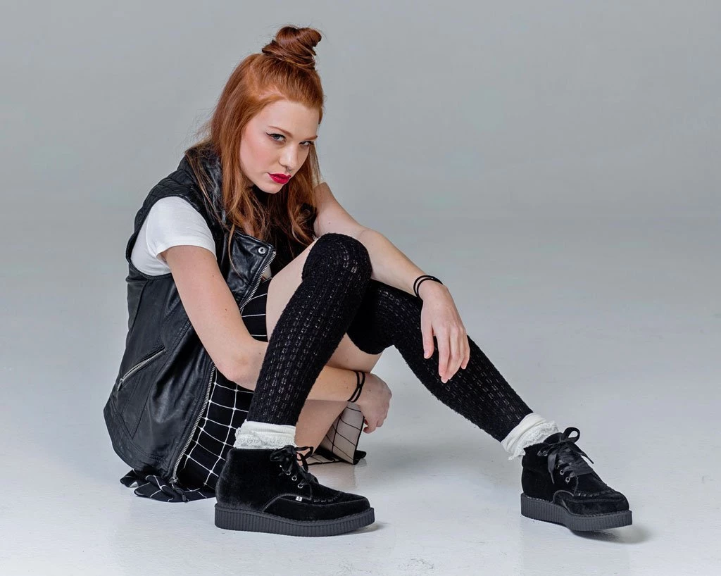 A9307 Womens Black Velvet Pointed Boot 5 A9307 Womens Black Velvet Pointed Boot