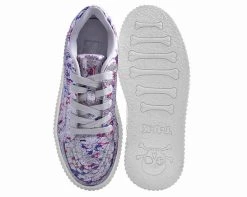 A9315 Womens Silver Multi Paint Splash Casbah Creeper - *FINAL SALE/NON-RETURNABLE