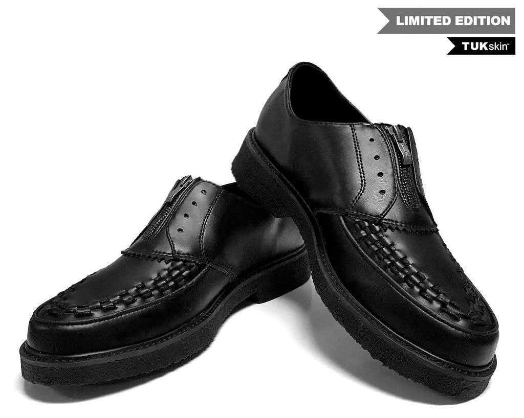A9337 Black TUKskin™ Zip-On Dress Shoe 2 A9337 Black TUKskin™ Zip-On Dress Shoe