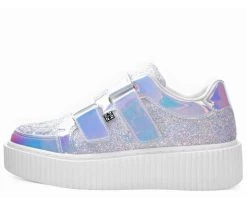 A9368 Womens Iridescent Double Velcro Casbah Creeper 8 A9368 Womens Iridescent Double Velcro Casbah Creeper